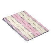 Carnet Motif de rayure verticale à couleur douce Design (Côté Droit)