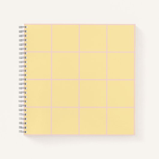 Carnet Motif de rayure verticale couleur douce Design (Devant)