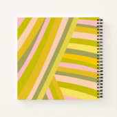 Carnet Motif de rayures Citrus modernes (Dos)