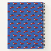 Carnet Motif de renard rouge mignon bleu (Dos)