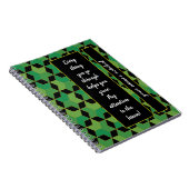 Carnet motif de répétition géométrique continu personnali (Côté Droit)