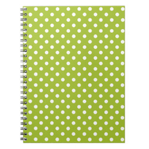 Carnet Motif de ressort avec le pois blanc