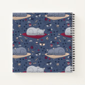 Carnet Motif de rêve de chats doux et confortable (Dos)