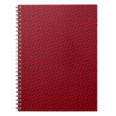 Carnet motif de roses rouges (Devant)