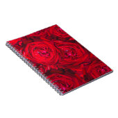 Carnet Motif de roses rouges profondes (Côté Droit)