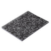 Carnet Motif de roues dentées (Côté gauche)