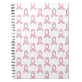 Carnet Motif de ruban rose (Devant)