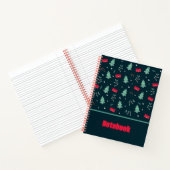 Carnet motif de sapin de Noël (Intérieur)