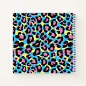 Carnet Motif de Spots Neon Leopard (Dos)
