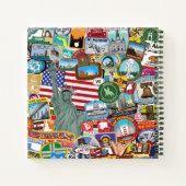 Carnet Motif de Stickers Voyage États-Unis (Dos)