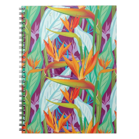 Carnet Motif de Strelitzia (Devant)