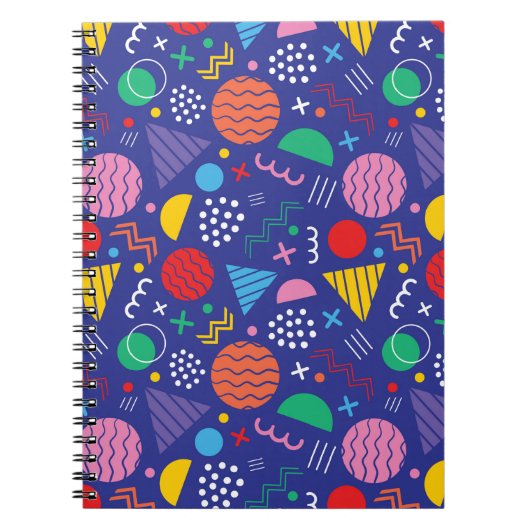Carnet Motif de style Memphis (Devant)
