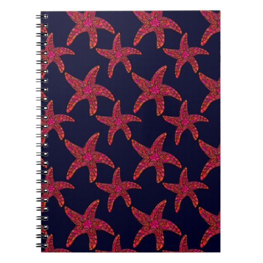 Carnet Motif de style poisson étoilé (Devant)