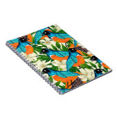 Carnet Motif de surface avec des fruits à la papaye, feui (Côté Droit)