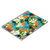 Carnet Motif de surface avec des fruits à la papaye, feui (Côté gauche)