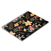 Carnet Motif de surface floral - Aquarelle de mode printe (Côté gauche)