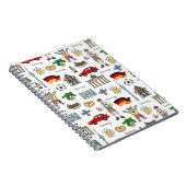 Carnet Motif de symboles de l'Allemagne | (Côté Droit)