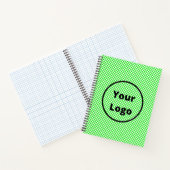 Carnet Motif de tableau à chèques vert et blanc (Intérieur)