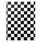 Carnet Motif de tableau de bord noir et blanc (Devant)