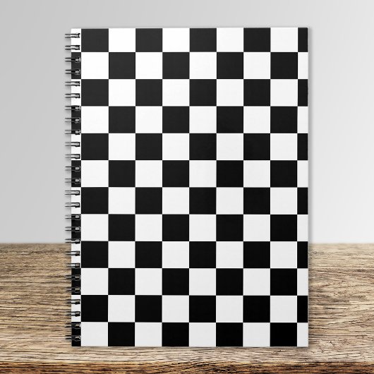 Carnet Motif de tableau de bord noir et blanc