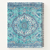Carnet Motif de tapis bleu vintage (Dos)