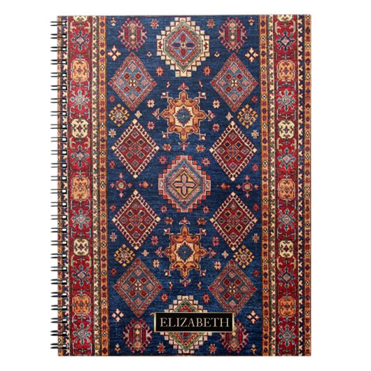 Carnet Motif de tapis turc oriental persan, Cadre (Devant)