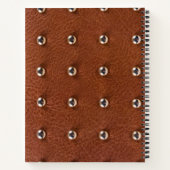 Carnet motif de texture cuir (Dos)