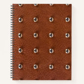 Carnet motif de texture cuir (Devant)