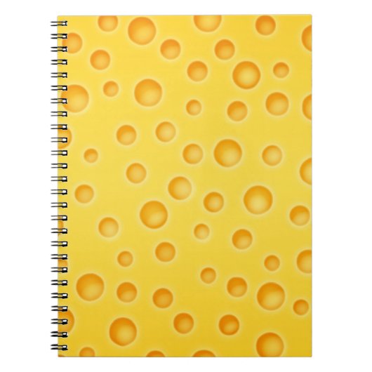 Carnet Motif de texture de Cheezy de fromage suisse (Devant)