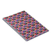 carnet motif de texture rouge (Côté Droit)