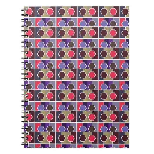 carnet motif de texture rouge (Devant)