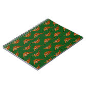Carnet Motif de tigre avec fond vert (Côté gauche)
