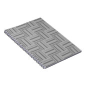 Carnet Motif de tissage rayures grises (Côté Droit)