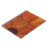 Carnet Motif de tournesol Abstrait (Côté gauche)