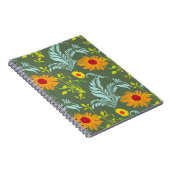 Carnet Motif de tournesols (Côté Droit)