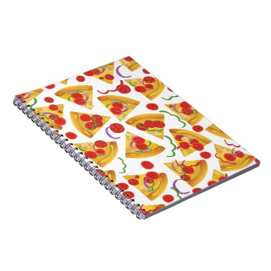 Carnet Motif de tranche de pizza (Côté Droit)
