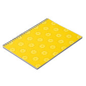 Carnet Motif de tranches d'ananas jaune (Côté gauche)