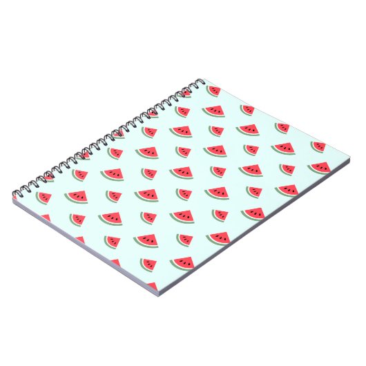 Carnet motif de tranches de pastèque rouge d'été (Côté gauche)