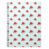 Carnet motif de tranches de pastèque rouge d'été (Devant)