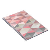 Carnet Motif de triangle géométrique rose vif (Côté Droit)