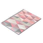 Carnet Motif de triangle géométrique rose vif (Côté gauche)