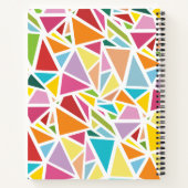 Carnet Motif de triangles colorés (Dos)