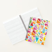 Carnet Motif de triangles colorés (Intérieur)