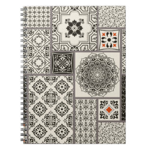 Carnet Motif de tuile islamique Majolica