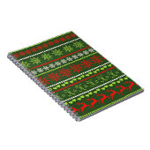 Carnet Motif de vacances rouge et vert (Côté Droit)