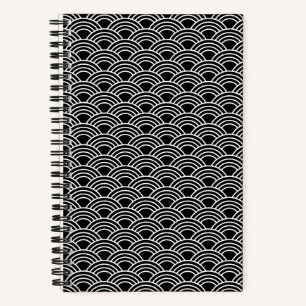 Carnet Motif de vague Seigaiha japonais classique