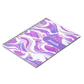 Carnet Motif de vague violette (Côté gauche)