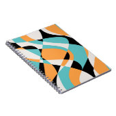 Carnet Motif de vagues abstraites sans couture. Superbe s (Côté Droit)