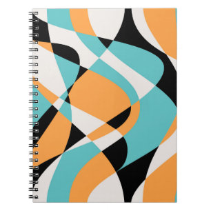 Carnet Motif de vagues abstraites sans couture. Superbe s