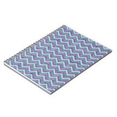 Carnet Motif de verre Amethyst Zigzag (Côté gauche)